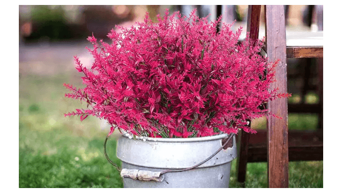 8 Bundles Artificial Fake Plants Flowers Decor Vine Hanging Outdoor Home Garden