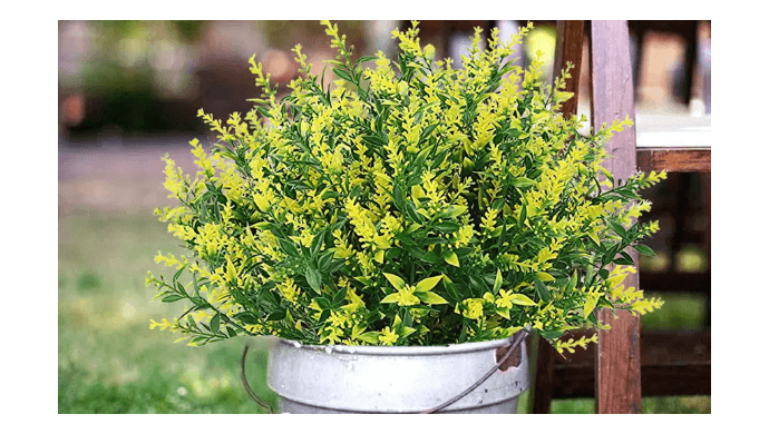 8 Bundles Artificial Fake Plants Flowers Decor Vine Hanging Outdoor Home Garden thumbnail 2