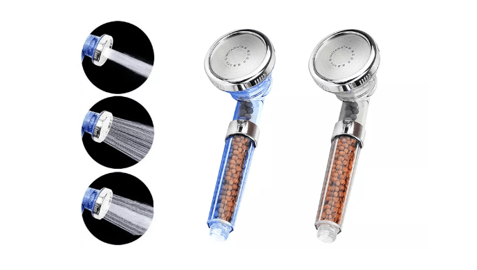 High Turbo Pressure Shower Head Bathroom Powerful Energy Water Saving Filter