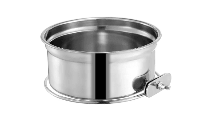 iMounTEK Stainless Steel Hanging Dog Food and Water Crate Bowl for Kennel Cages