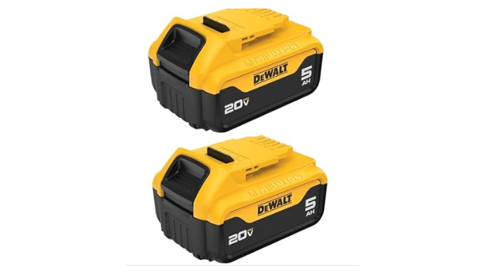 DEWALT DCB205-2 20V MAX 5 Ah Lithium Ion Battery 2-Pack