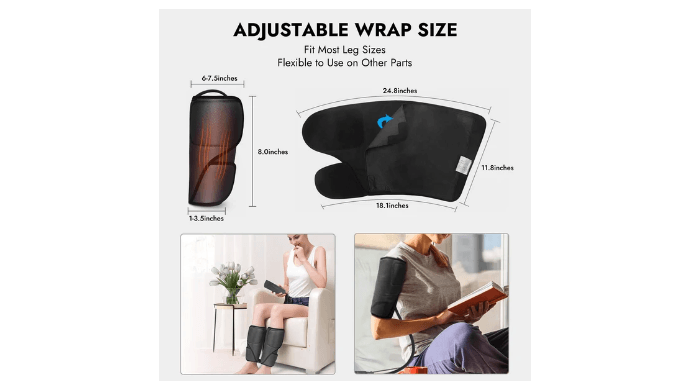 FIT KING Soothing Heat Compression Calf Massager | FT-017A thumbnail 5