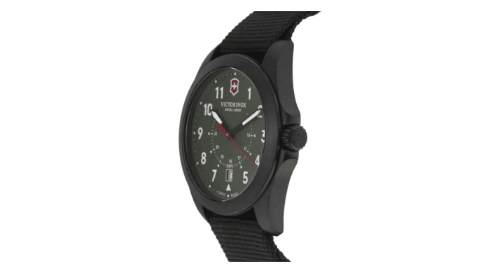 New Victorinox Swiss Army Heritage Quartz Green Dial Fabric Men's Watch 241972 thumbnail 3