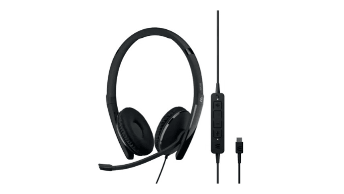 EPOS Adapt 160T ANC USB Headset - Double-Sided, Noise Cancelling, MS Teams Certified - USB-A or USB-C Connectivity (Your Choice)