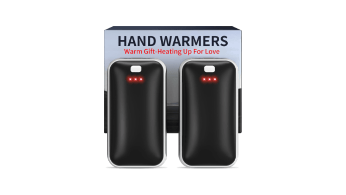 Lerat Hand Warmers Rechargeable 2 Pack, Portable Electric Hand Warmer Max 131℉, Reusable Slim Pocket Heater Handwarmers, Gifts for Men, Women, Outdoor, Golf, Camping, Hunting Essentials thumbnail 1