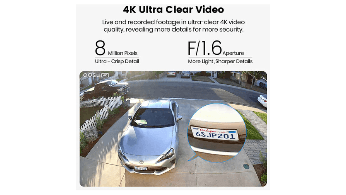aosu SolarCam P1 Max 4K UHD Outdoor Solar Security Camera thumbnail 3