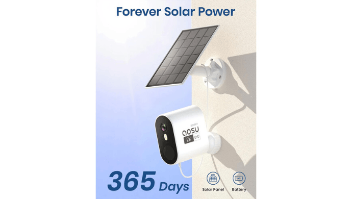 aosu SolarCam System Pro 2K Outdoor Wi-Fi Night Vision 4-Camera Kit thumbnail 2