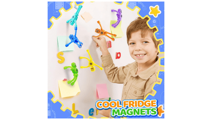 Christmas Stocking Stuffers for Boy Magnetic Robot Men Travel Toys for Kid thumbnail 4