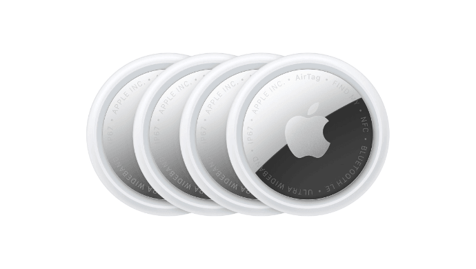 Apple AirTag (2nd Generation) - 4 Pack: Tracker for Keychain, Wallet, and More; Locator with Sound; Simple One-Tap Setup with iPhone or iPad; Key Finder with up to 1.5X Precision Finding Range* thumbnail 1