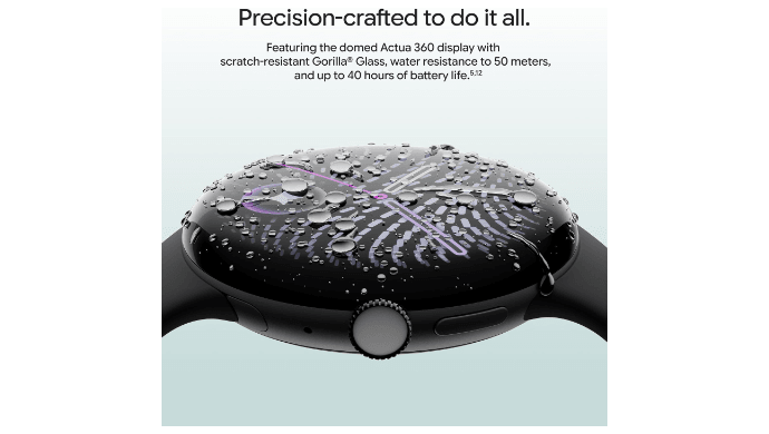 Google Pixel Watch 5 (41mm) - Android Smartwatch - Obsidian - Wi-Fi thumbnail 2