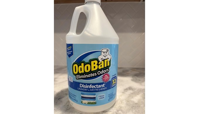 OdoBan Disinfectant Concentrate and Odor Eliminator, Made in the USA, Fresh Linen Scent, 2 Gallons thumbnail 2