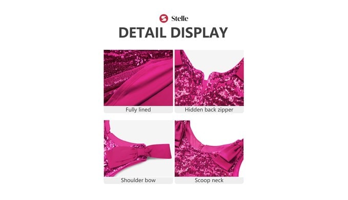 Stelle Girls Sequin Dress Sleeveless A-Line Sparkly Dresses 5-15 Y thumbnail 4