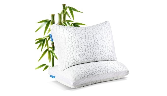 Pillows Queen Size Set of 2, Adjustable Loft, Rayon Derived from Bamboo