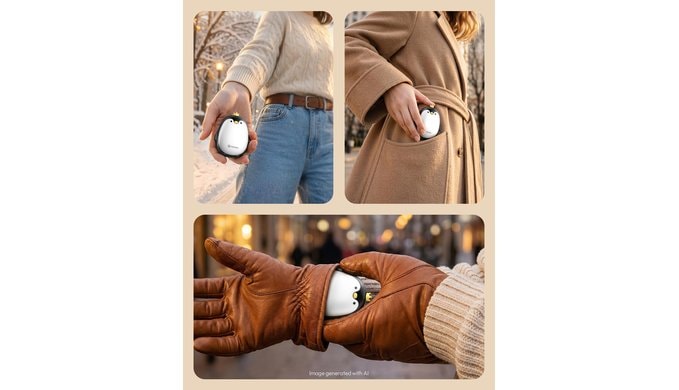 Gaiatop Magnetic Hand Warmers Rechargeable 2 Pack, Pocket Penguin thumbnail 4