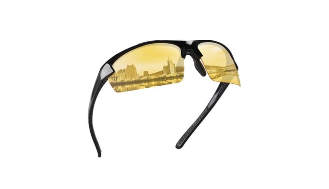 Polarized Night Driving Vision Glasses for Men Women, Yellow Lens