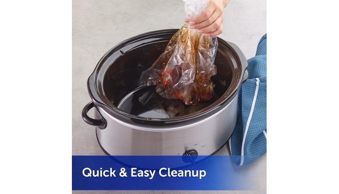 Reynolds Kitchens Slow Cooker Liners, Regular Size, Fits 3-8 Quarts, 20ct thumbnail 5