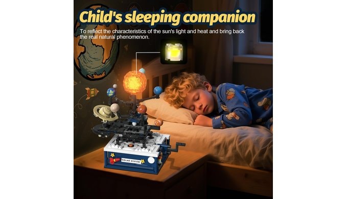 Solar System Building Sets，Compatible with Lego Space, Rotatable Planet Toys for Boys Age 8-12 with 9 Planets & Rocket Sets,Solar System for Kids,Gifts for Boys & Girls Age 8-14 Years Old，775 PCS thumbnail 4
