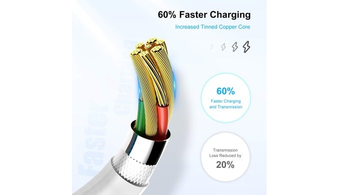 [ Apple MFi Certified ] iPhone Charger 6ft, Long Lightning to USB Cable 6 Feet, Fast Apple Charging Cable Cord 6 Foot for iPhone 14 Pro Max/13 Pro Max/12 Mini/11 Pro/11/XS/XR/8/7/6s/iPad,Air thumbnail 4