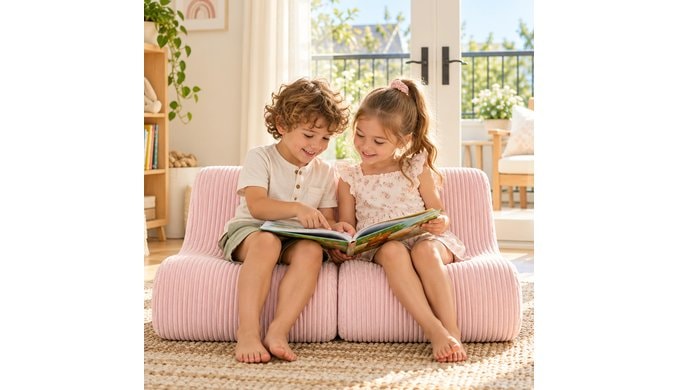 DAICO Bean Bag Chairs for Kids, Comfy Reading Sofa Couch for Gaming thumbnail 4