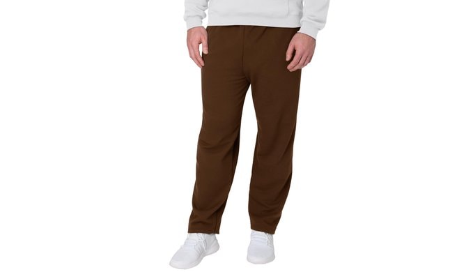 Hanes Men's EcoSmart Sweatpants, Athletic Lounge Pants with Pockets, Open Hem Bottom, Fleece Pants