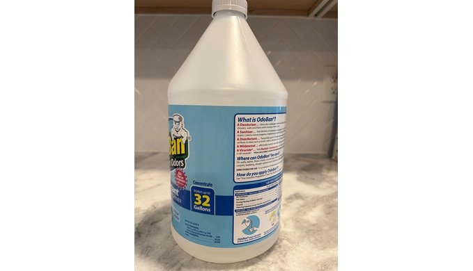 OdoBan Disinfectant Concentrate and Odor Eliminator, Made in the USA, Fresh Linen Scent, 2 Gallons thumbnail 3