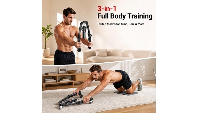 Twister Arm Trainer, 3 in 1 Hydraulic Power Arm Trainer, Max 440 LBS thumbnail 3