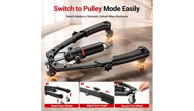 Twister Arm Trainer, 3 in 1 Hydraulic Power Arm Trainer, Max 440 LBS thumbnail 4