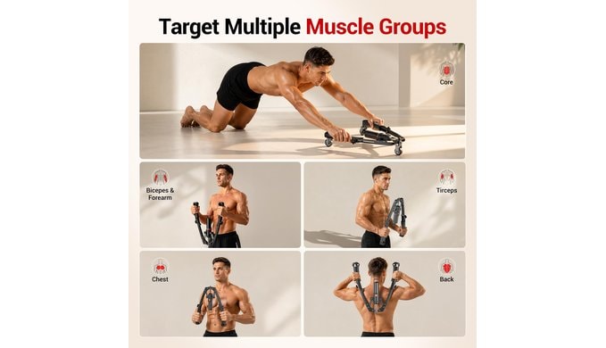 Twister Arm Trainer, 3 in 1 Hydraulic Power Arm Trainer, Max 440 LBS thumbnail 5