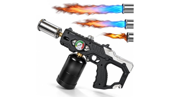 CSA Certified Propane Torch Gun- 45000 BTU Grill & Steak Searing Torch