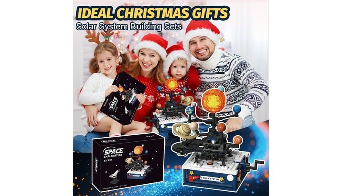 Solar System Building Sets，Compatible with Lego Space, Rotatable Planet Toys for Boys Age 8-12 with 9 Planets & Rocket Sets,Solar System for Kids,Gifts for Boys & Girls Age 8-14 Years Old，775 PCS thumbnail 5