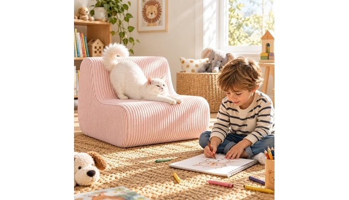 DAICO Bean Bag Chairs for Kids, Comfy Reading Sofa Couch for Gaming thumbnail 3