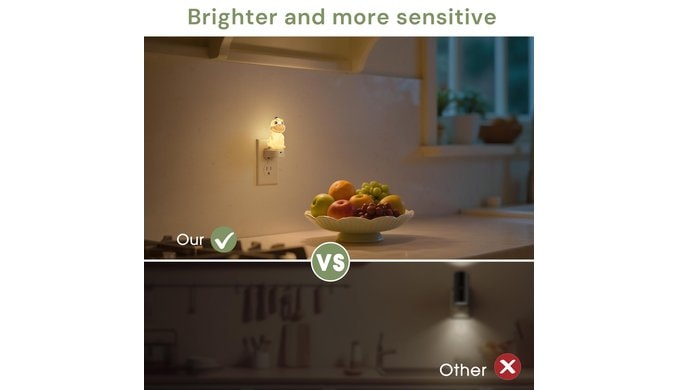 L LOHAS LED Plug in Night Light for Kids, 3D Cute Dinosaur Night Lights thumbnail 4
