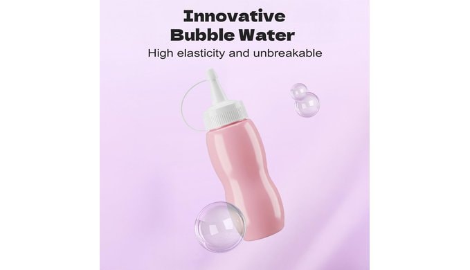 2026 New Fog Bubble Machine, Rechargeable Automatic Electric Smoke Bubble Machine, Magic Smoke Bubble Maker, Colorful Lights & Music, Bubble Fog Game for Parties, Summer, Beaches(Pink) thumbnail 5
