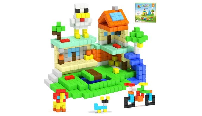 110 PCS Magnetic Blocks for Kdis,Building Cubes Stem Learing Toys