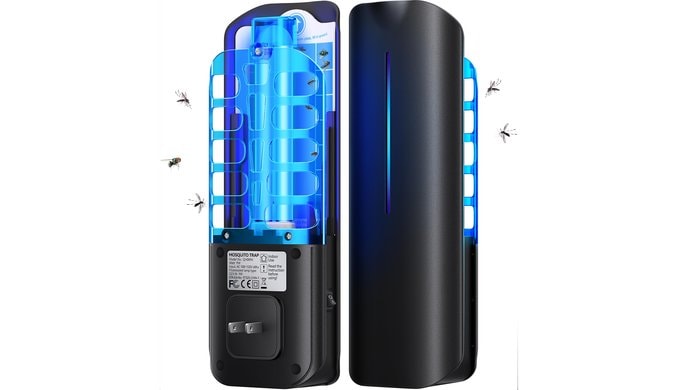 BURLAN Flying Insect Trap, Plug-in Fruit Fly Trap Indoor 9W Night UV Light