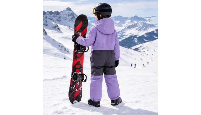 Snow Suit for Kids Waterproof Warm Insulated One Piece Coveralls thumbnail 5