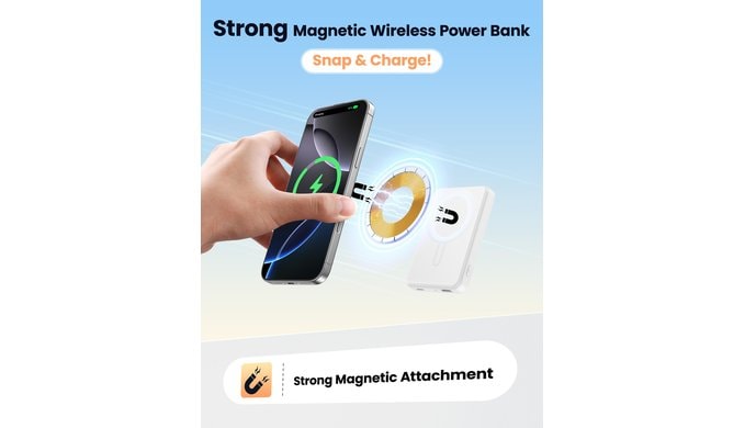 for MagSafe Power Bank 5000mAh, Magnetic Portable Charger thumbnail 2