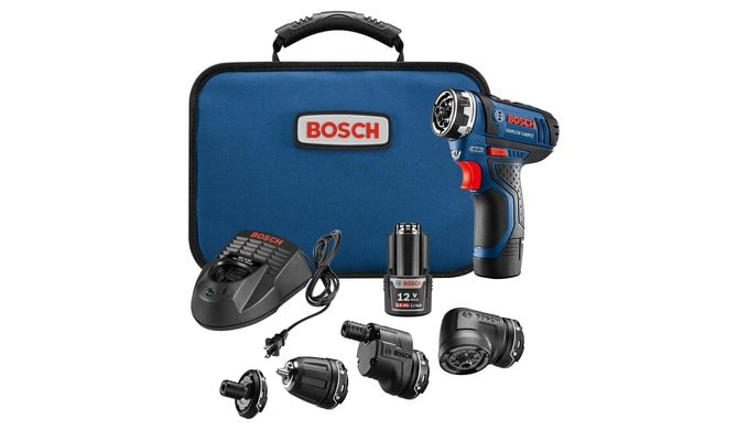 BOSCH GSR12V-140FCB22 12V Max Drill/Driver, Flexiclick®, 2 Batteries