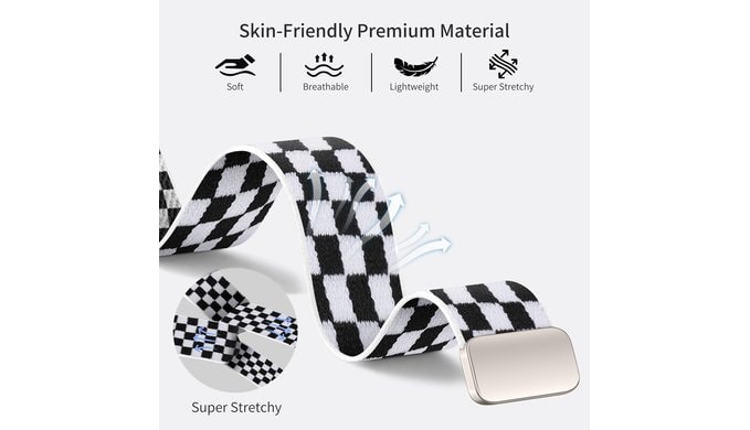 Magnetic Stretchy Band Compatible with Apple Watch Bands Women Men thumbnail 5