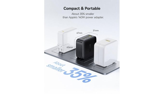 Baseus PD3.1 140W USB C Charger PPS Fast Charger Type C Fast Charging Block thumbnail 4