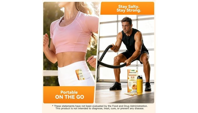 Zero Sugar High Sodium Electrolyte Powder Packets for Superior Hydration thumbnail 5