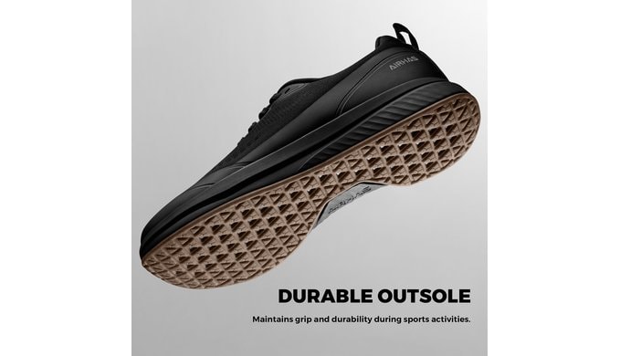 AIRHAS Mens Wide Toe Box Gym Shoes Low Drop Sneakers thumbnail 5