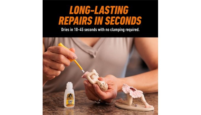 Gorilla Super Glue, Brush and Nozzle Two-Way Applicator, Clear, 12 g thumbnail 4