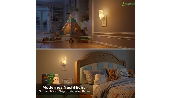 L LOHAS LED Plug in Night Light for Kids, 3D Cute Dinosaur Night Lights thumbnail 5