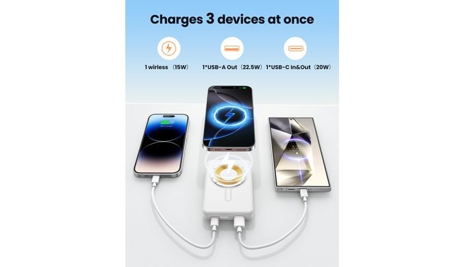 for MagSafe Power Bank 5000mAh, Magnetic Portable Charger thumbnail 5