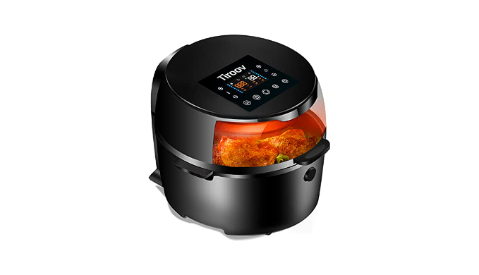 Electric Hot Air Fryers Oven, Oilless Cooker Nonstick Frying Pot