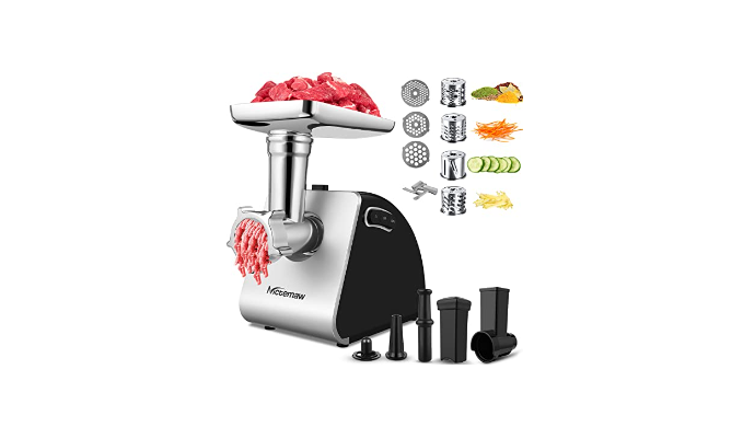 BBday Multifunction Easy Clean Electric Meat Grinder and Sausage Stuffer,  Black