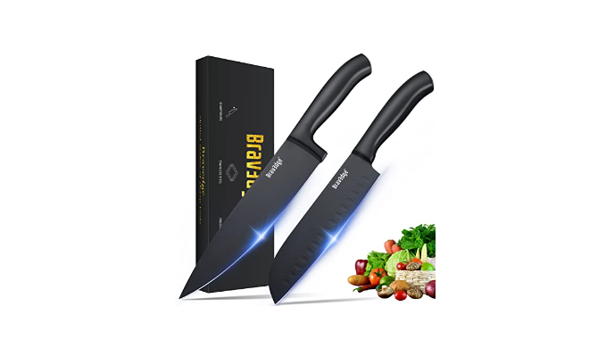  Bravedge 5 PCS Kitchen Knife Set, Kitchen Knives