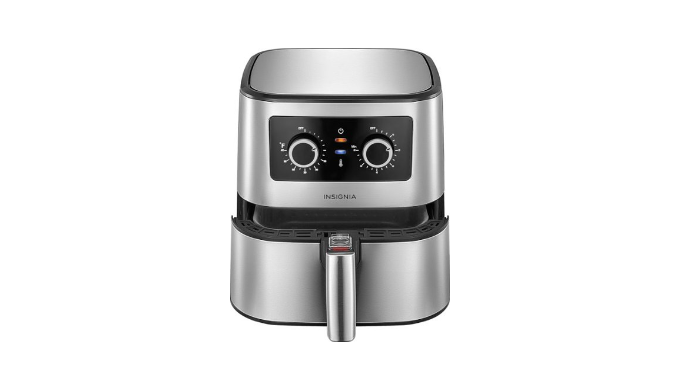 Insignia 5 Qt. Analog Air Fryer in Stainless Steel $39.99 (Reg. $99.99) +  Free Shipping!