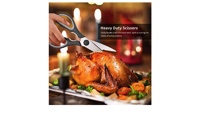 Keurbl Kitchen Shears, Scissors Heavy Duty Meat Scissors, Dishwasher Safe  Cooking Multipurpose Stainless Steel Sharp Utility Food for Chicken,  Poultry, Fish, Herbs - Coupon Codes, Promo Codes, Daily Deals, Save Money  Today